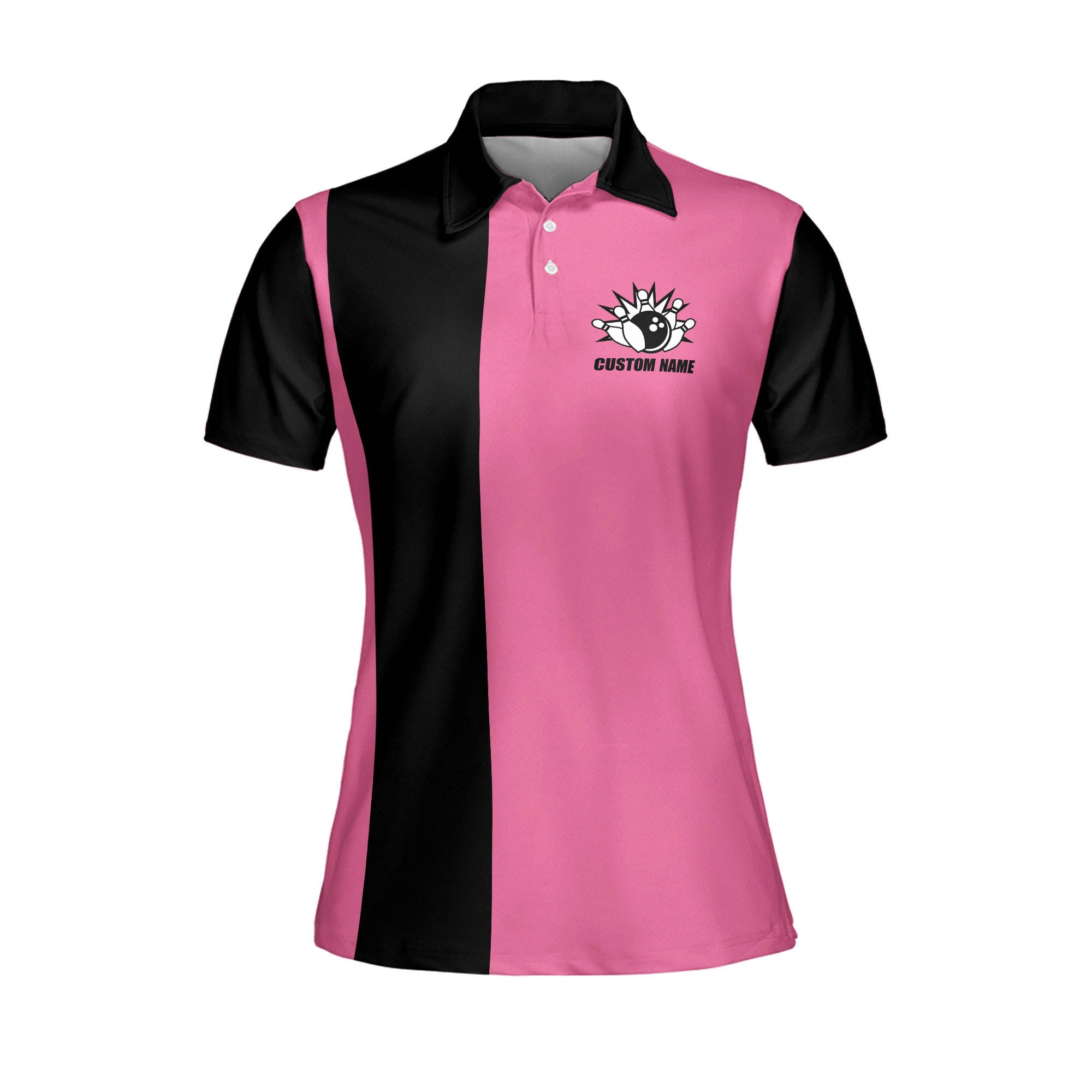 Get Your Mind Out of The Gutter Pink Polo Shirt/ Personalized Bowling Polo Shirt