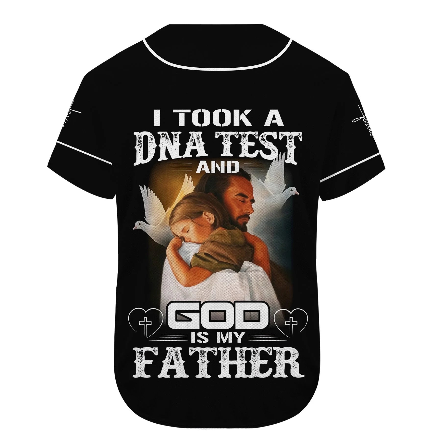 God Hug/ Dove Baseball Jersey - God Is My Father Custom Baseball Jersey Shirt For Men Women