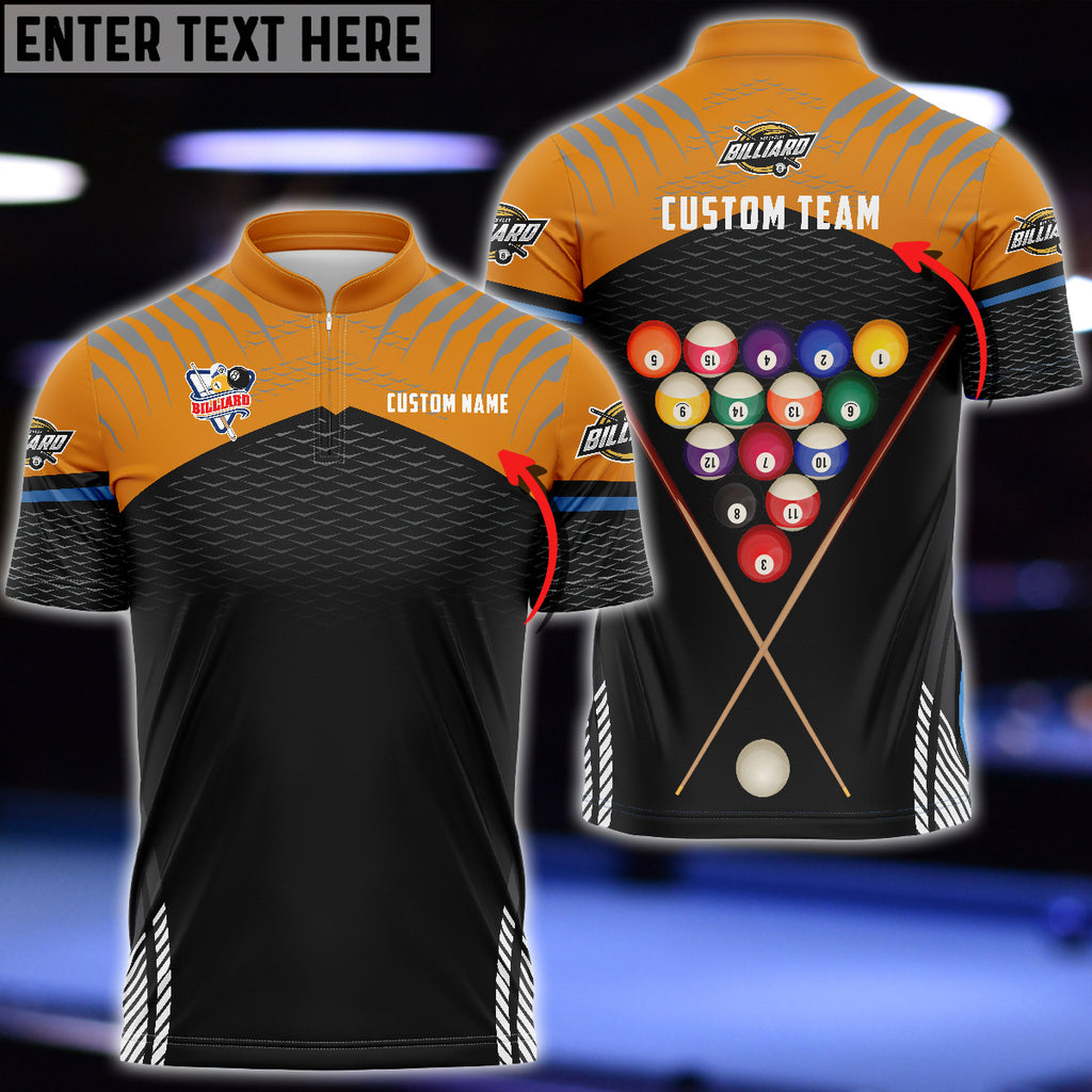 Billiards Sport Bowling Jersey Personalized Name Billiard 3D shirt/ Team Name Unisex Shirt Multi Color Options
