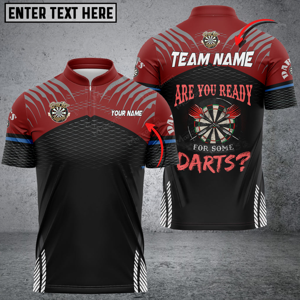 Coolspod Darts Sport Personalized Name Team Multilcolor Dart Jersey/ Are You Ready for Some Darts Shirt