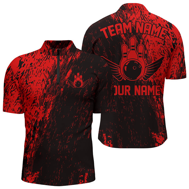 Personalized Bowling Shirts For Men And Women/ Team Bowling Jerseys Bowling Pin Water Color
