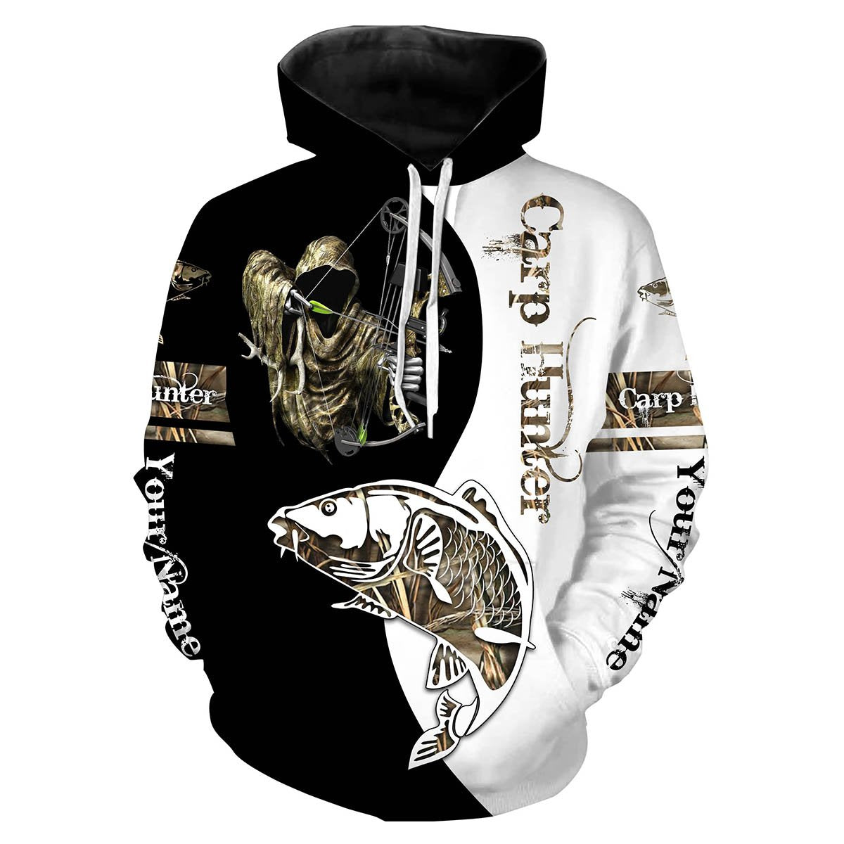 Carp Hunter Bowfishing Customize Name All Over Printed Shirts For Men And Women Personalized Fishing Gift