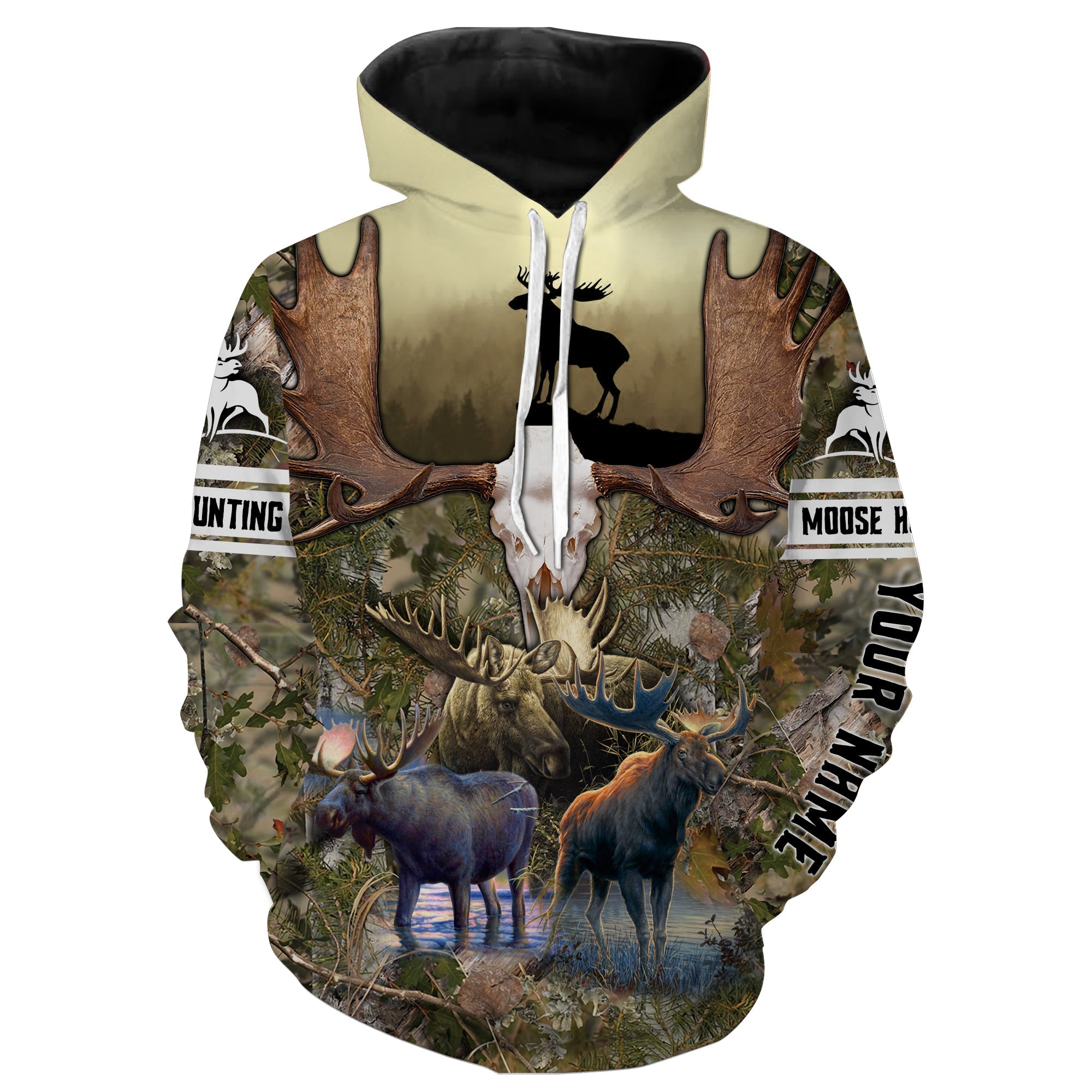 Moose Hunting 3D Camouflage Shirts Buck Animal/ Personalized Hunting Shirts