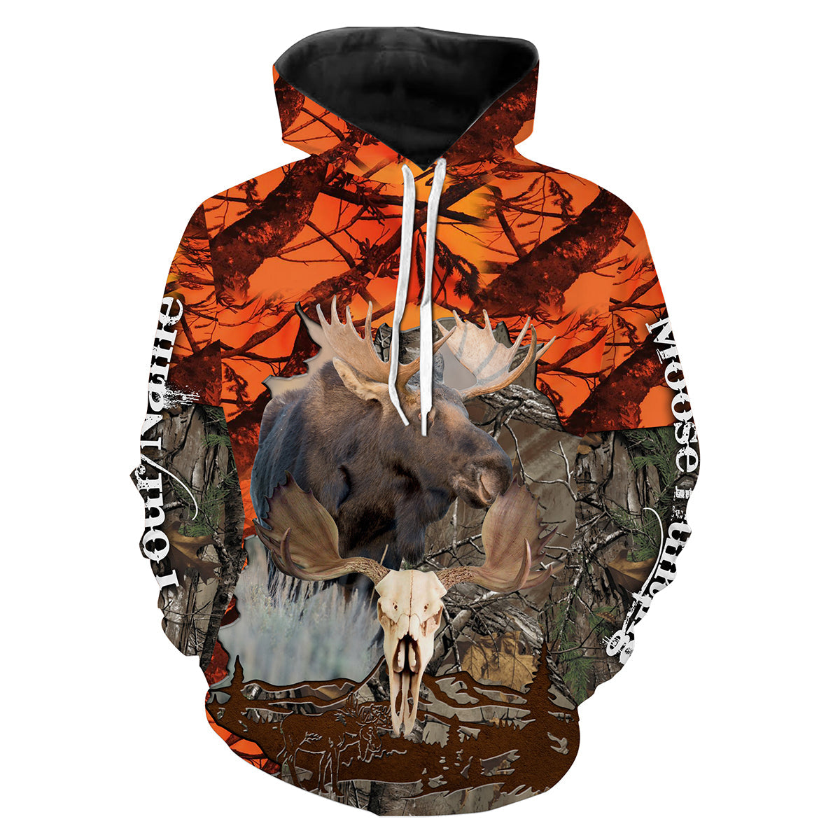 Moose Hunting Orange Camouflage Shirts Personalized Hunting Gift