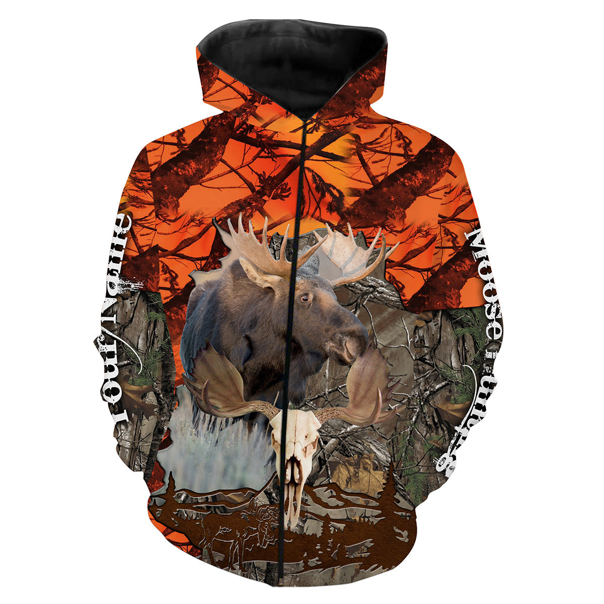 Moose Hunting Orange Camouflage Shirts Personalized Hunting Gift