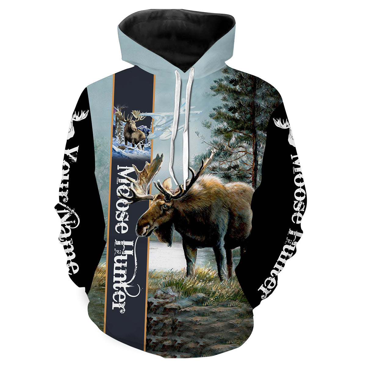 Personalized Beautiful Moose Hunting Camo 3D All Over Printed Shirts - Hunting Gift For Men/ Women