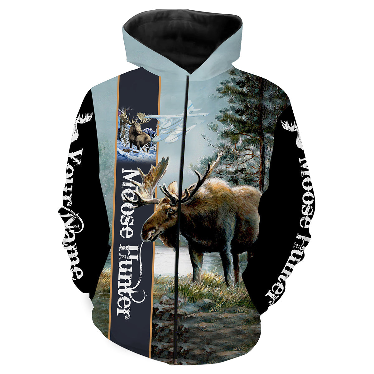 Personalized Beautiful Moose Hunting Camo 3D All Over Printed Shirts - Hunting Gift For Men/ Women