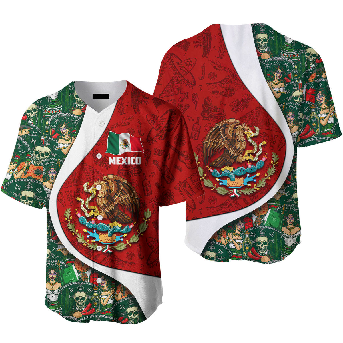 Mexico Day Proud Of Mexican Fiesta Baseball Jerseys For Men & Women