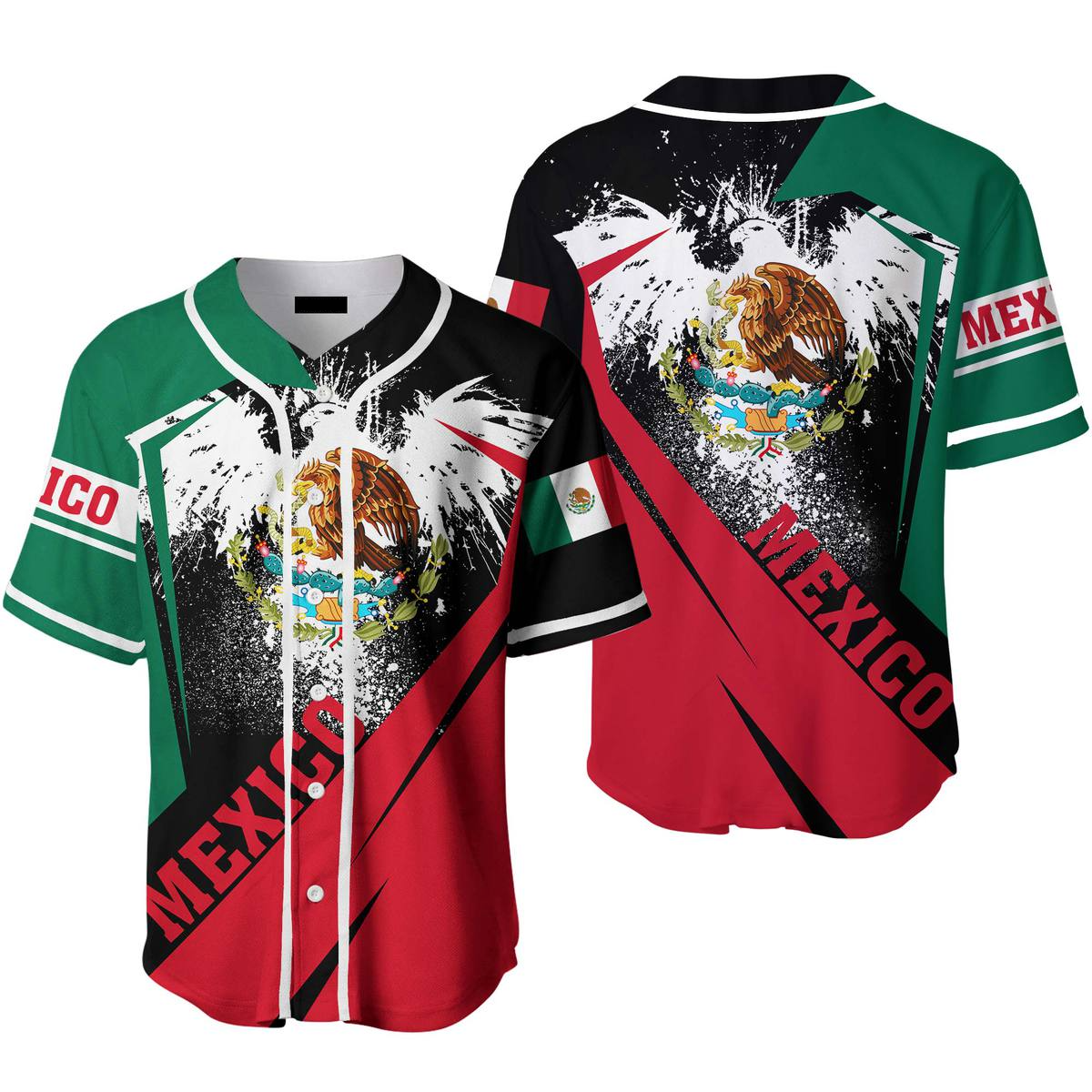 Mexico Flag - Gift for Mexicans/ Mexico Lovers - Patriot Day Baseball Jerseys For Men & Women