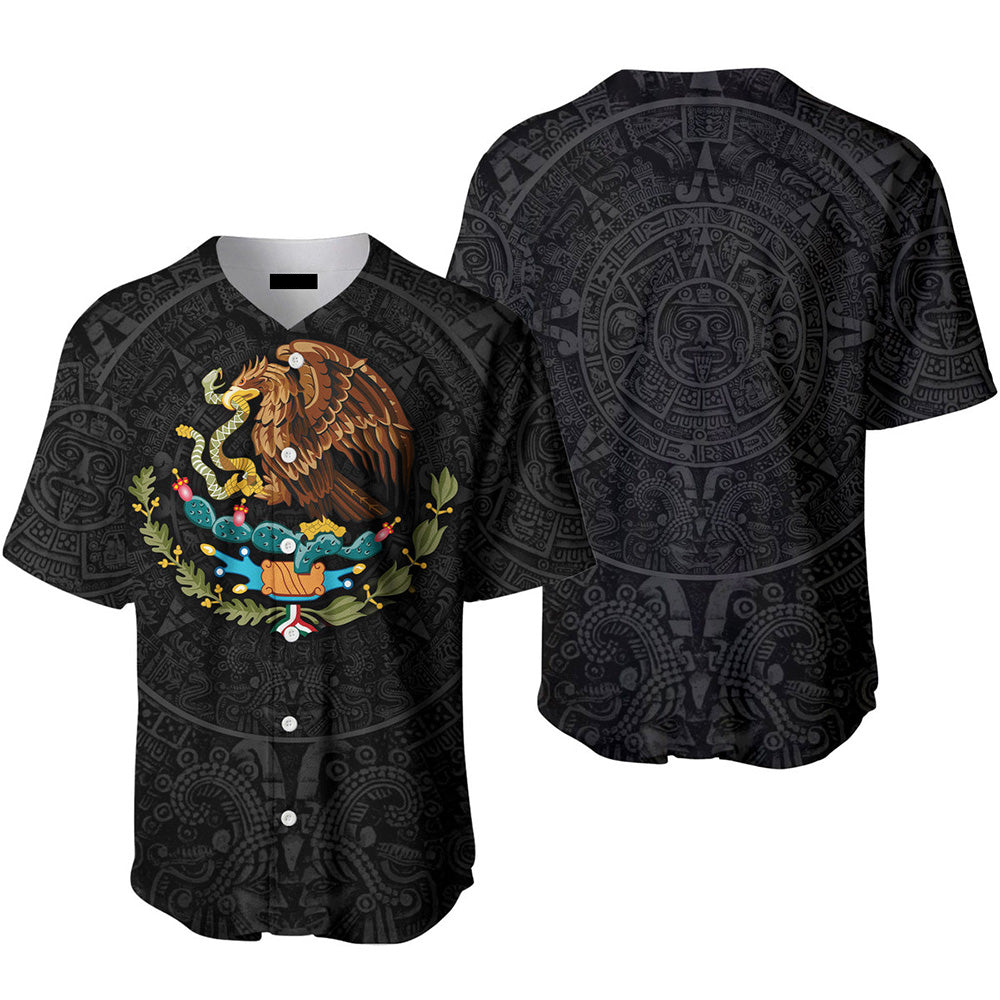 Mexico - Gift For Mexicans/ Mexico Lovers - Mexican Aztec Warrior Baseball Jerseys For Men & Women