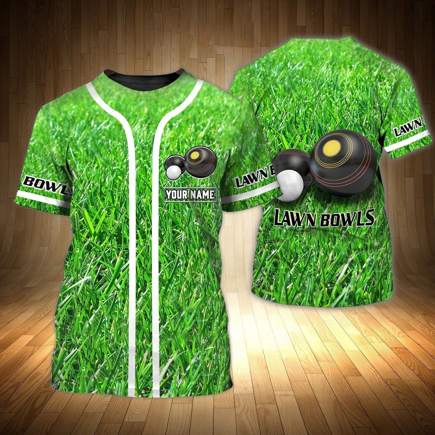 Custom With Name Lawn Bowls 3D Shirt Men Women