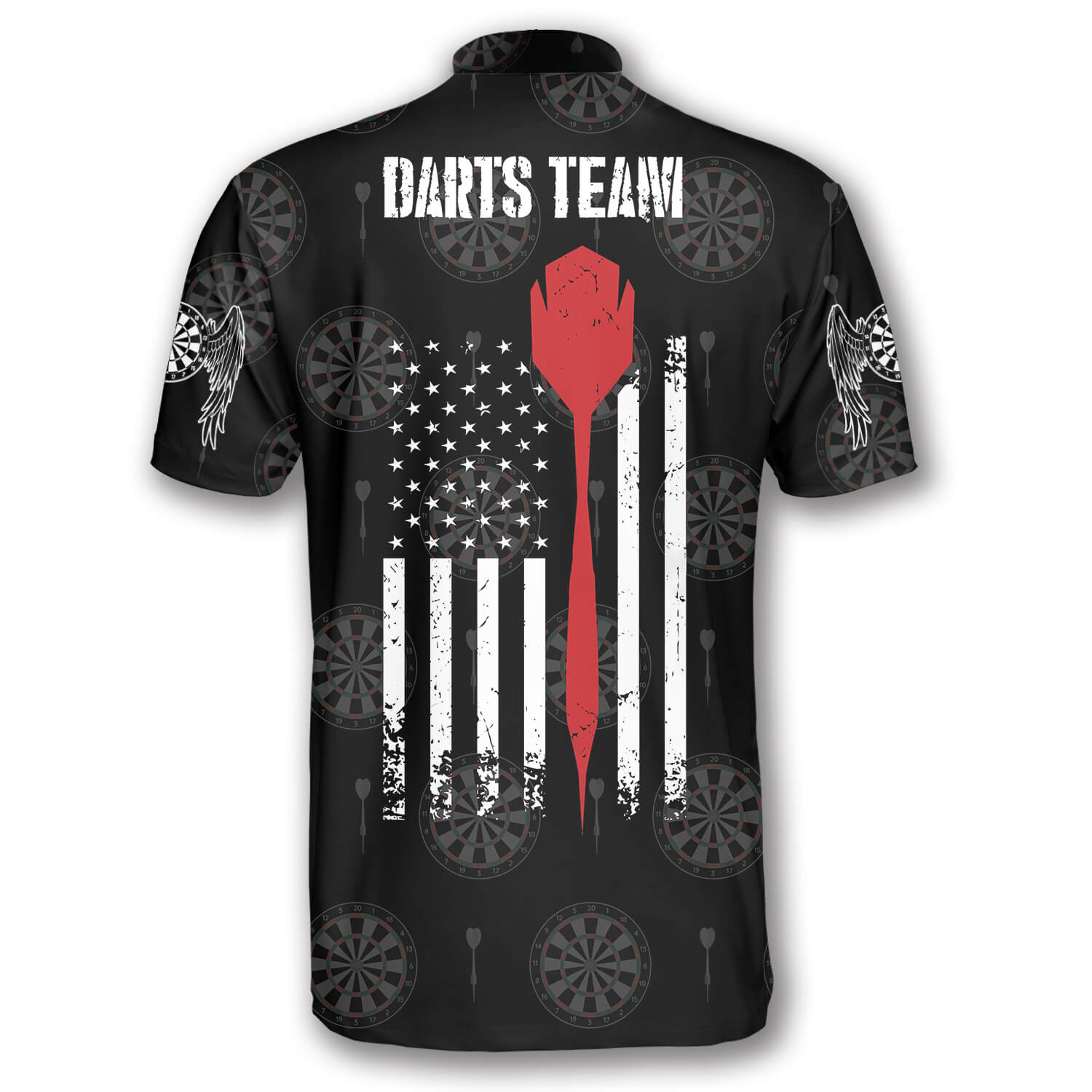 Personalized Name Team American Athlete Red Pin Custom Darts Jerseys for Men/ Idea Gift for Dart Lovers