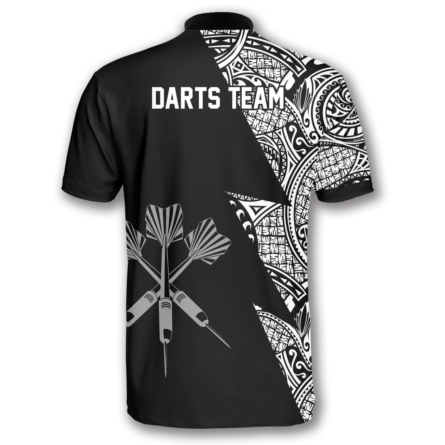 Black White Tribal Custom Darts Jerseys For Men/ Gift for Dart Lovers