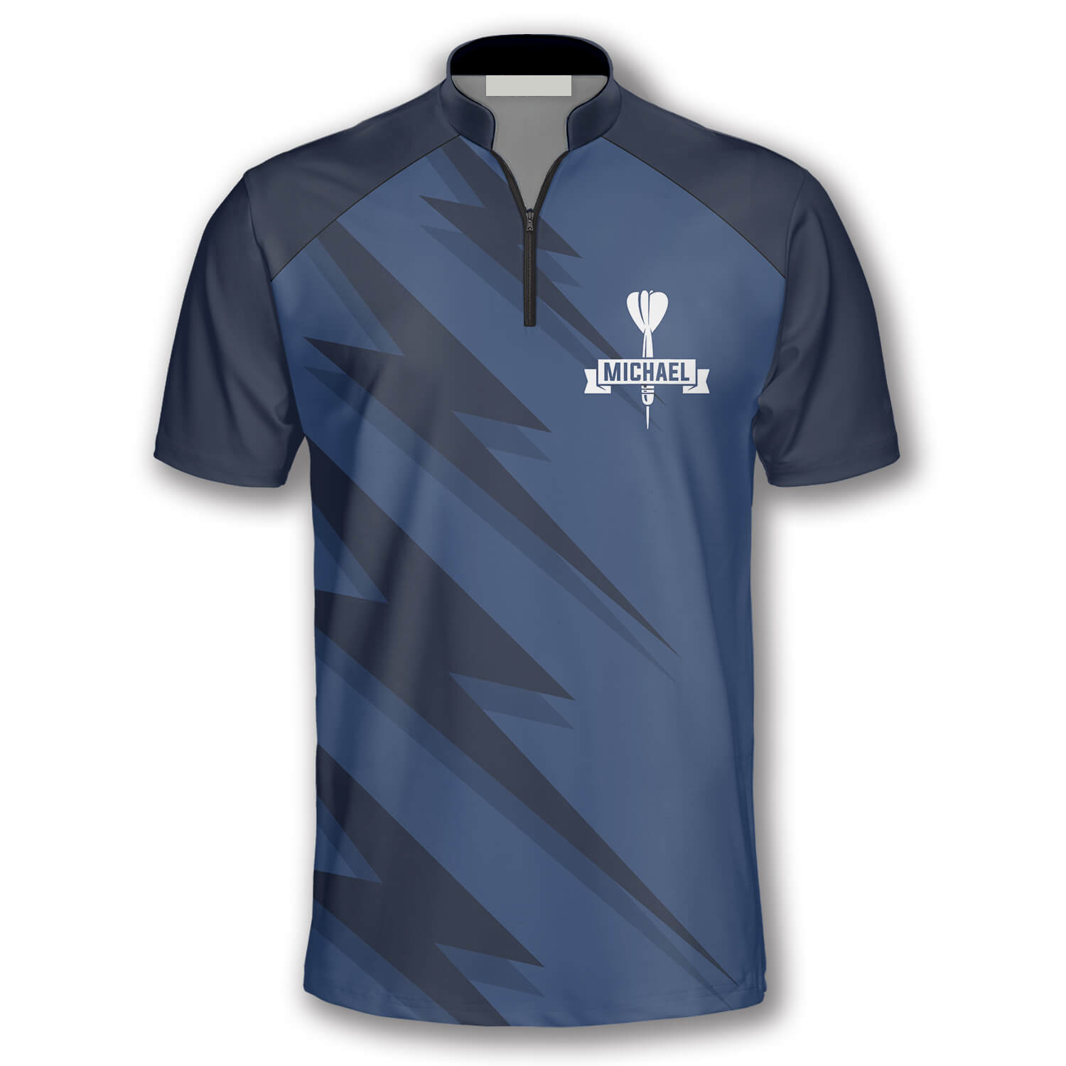 Personalized Name Team Blue Lightning Custom Darts Jerseys For Men/ Idea Gift for Dart Team