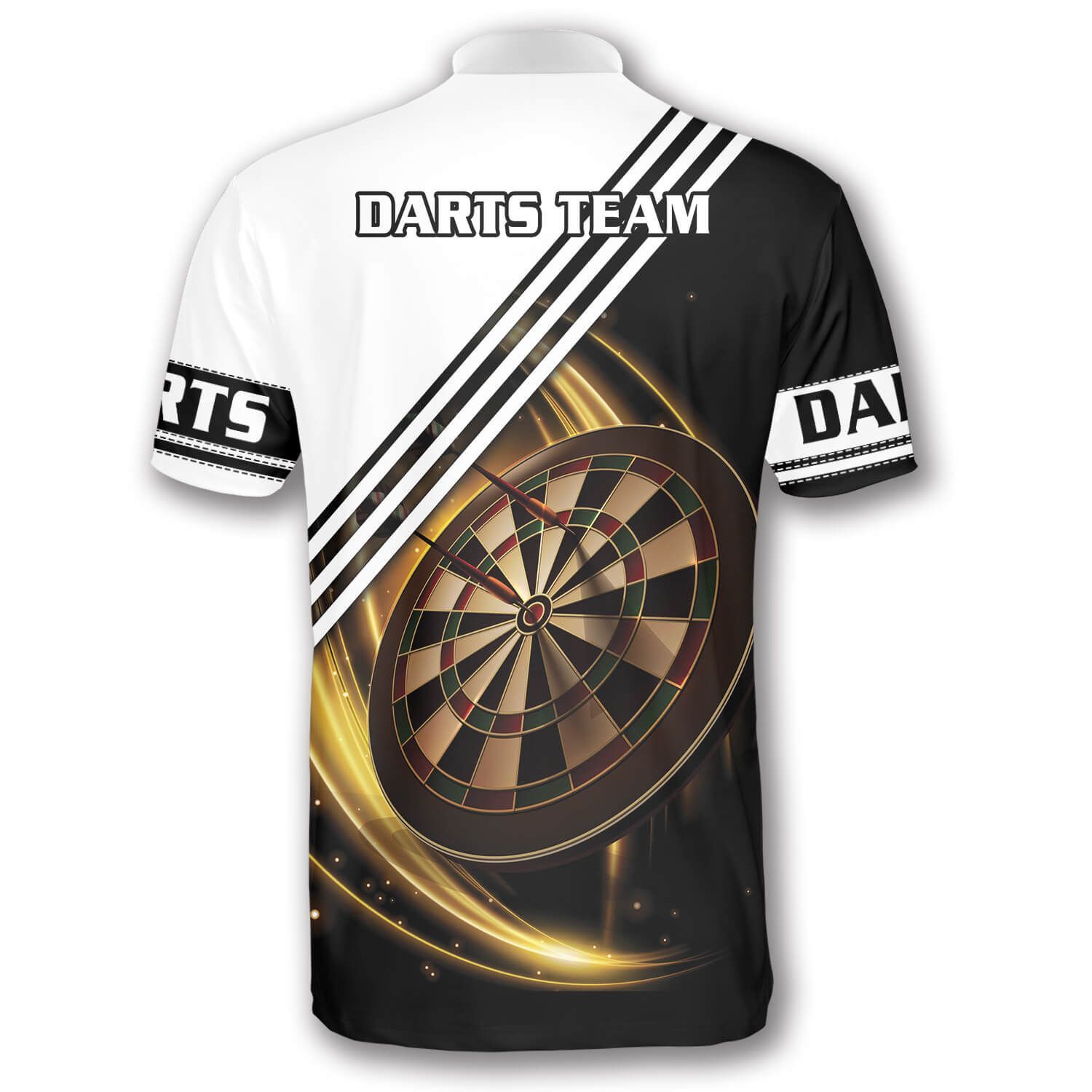Golden Darts Board Custom Darts Jerseys For Men/ Personalized Dartboard Pattern Dart Shirt