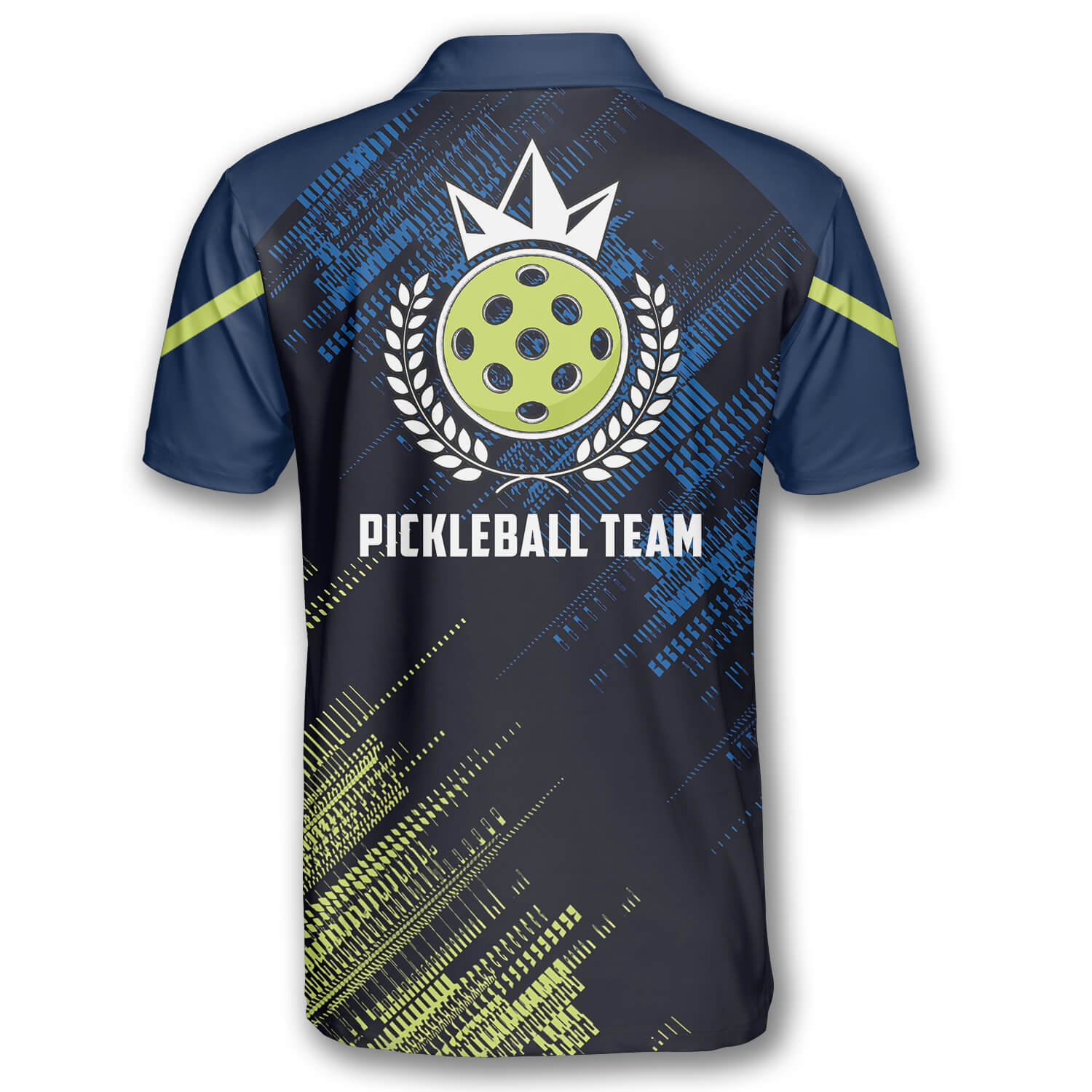 Green Blue Sports Style Custom Pickleball Shirts for Men