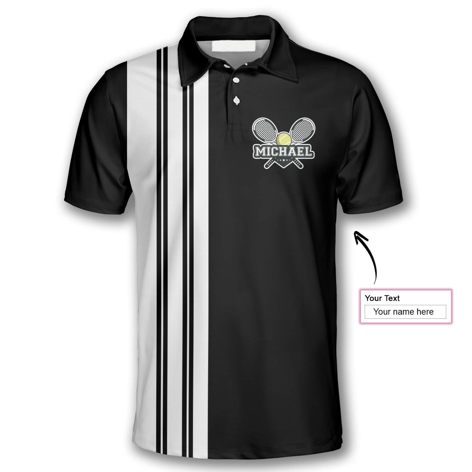 Grab Your Balls We’re Going to Play Tennis Custom Polo Tennis Shirts for Men