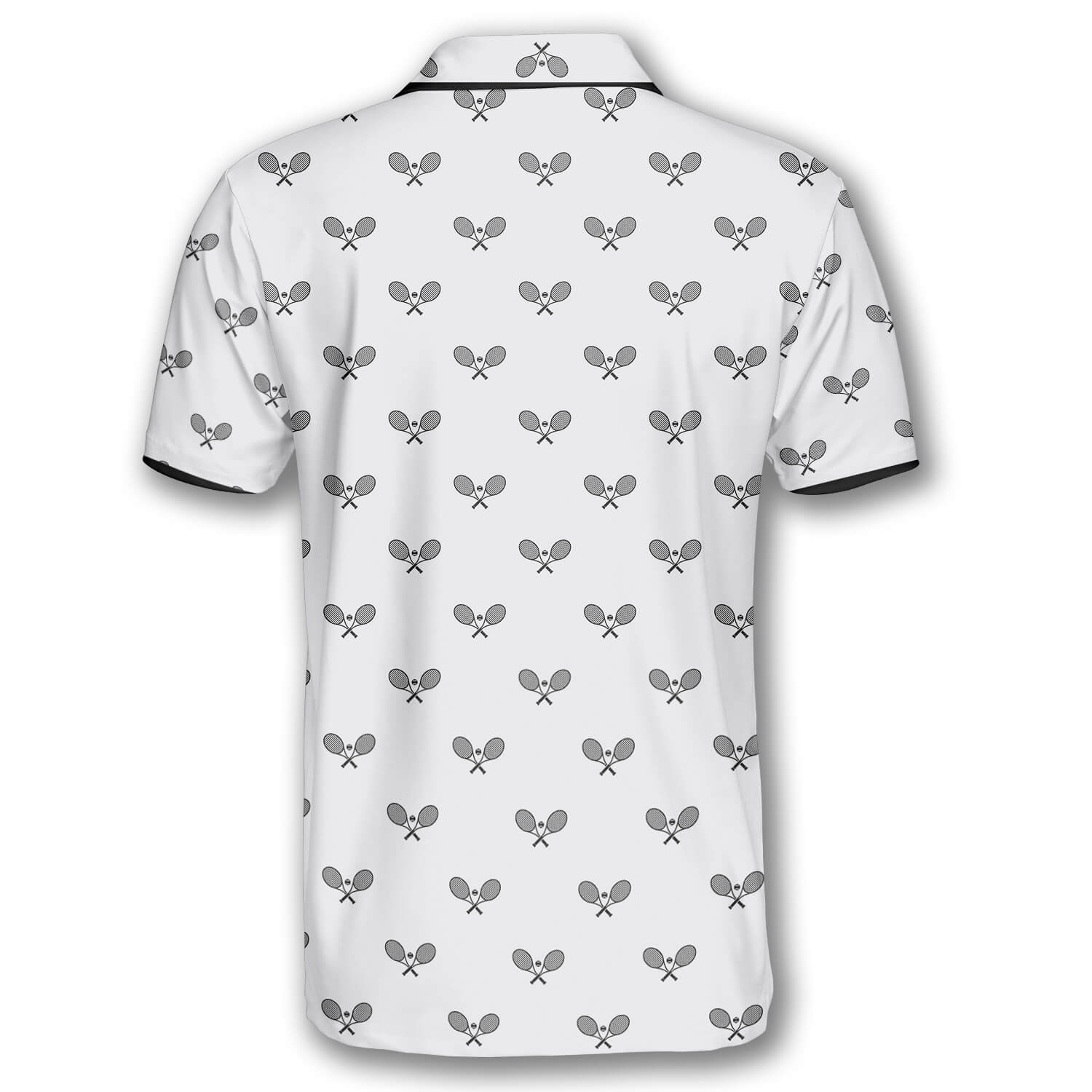 Tennis Pattern Emblem Custom Tennis Shirts for Men/ Gift for Tennis Player