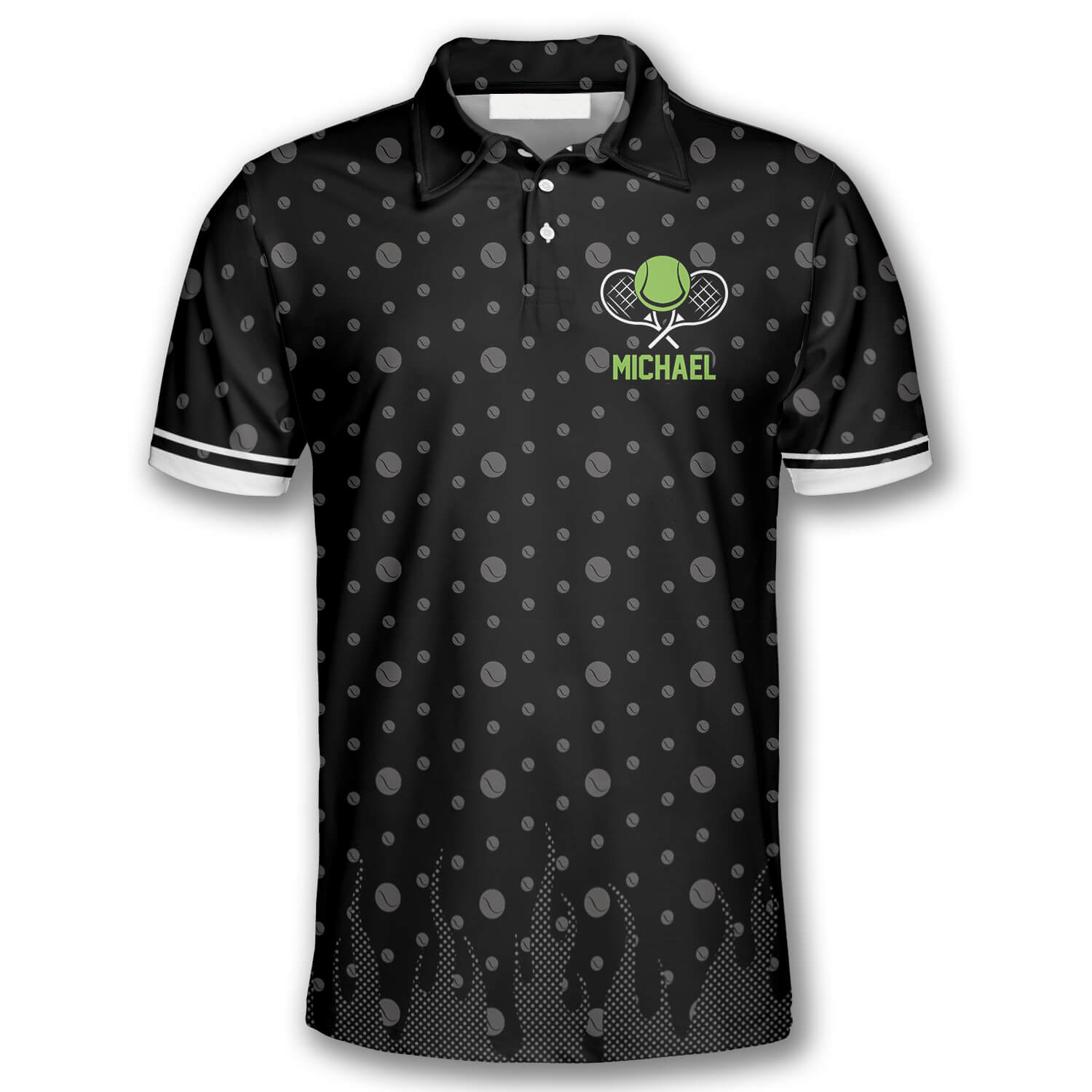 Tennis the Voices in My Head Custom Polo Tennis Shirts for Men