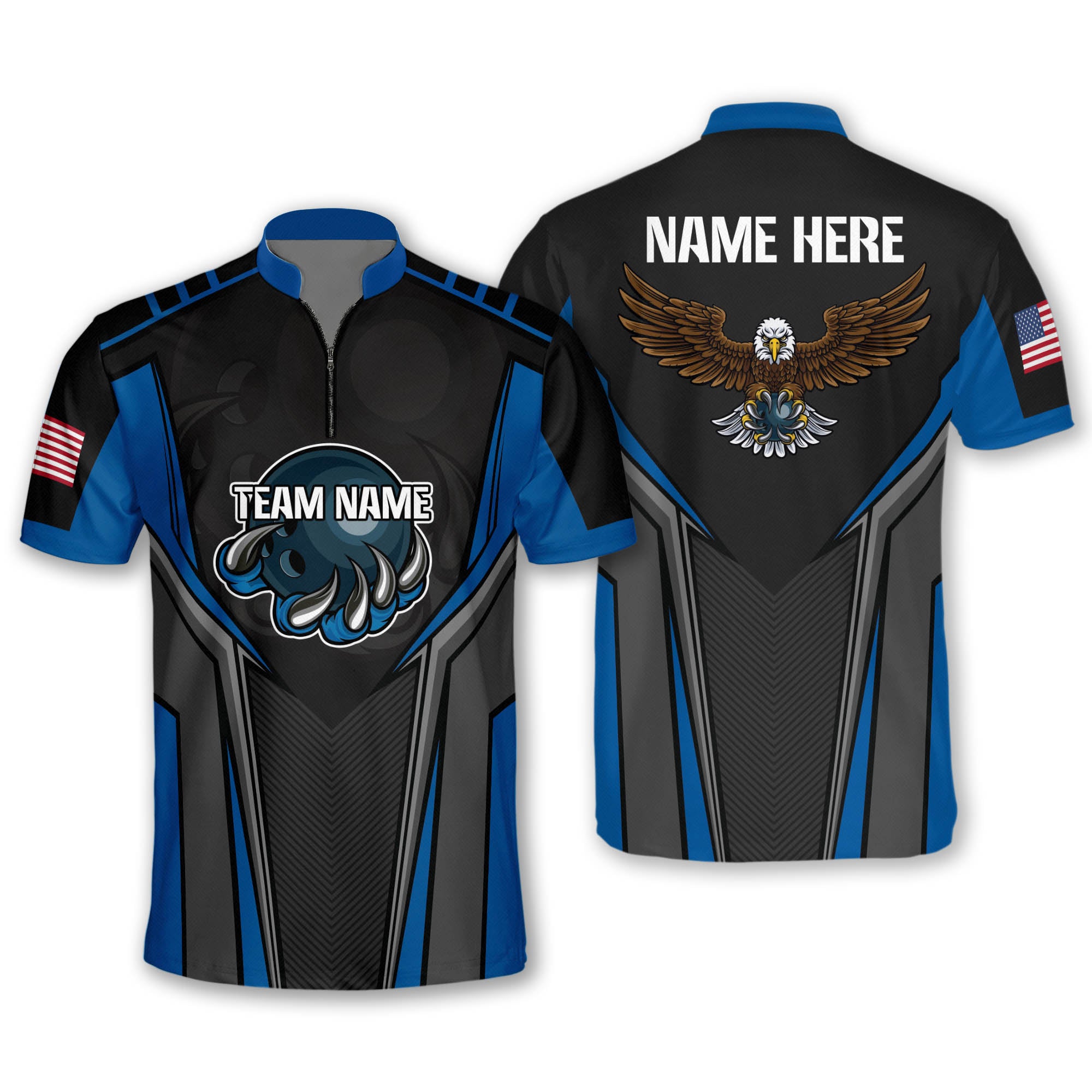 Personalized Eagle Bowling Jerseys for Men/ Best Gift for Bowler
