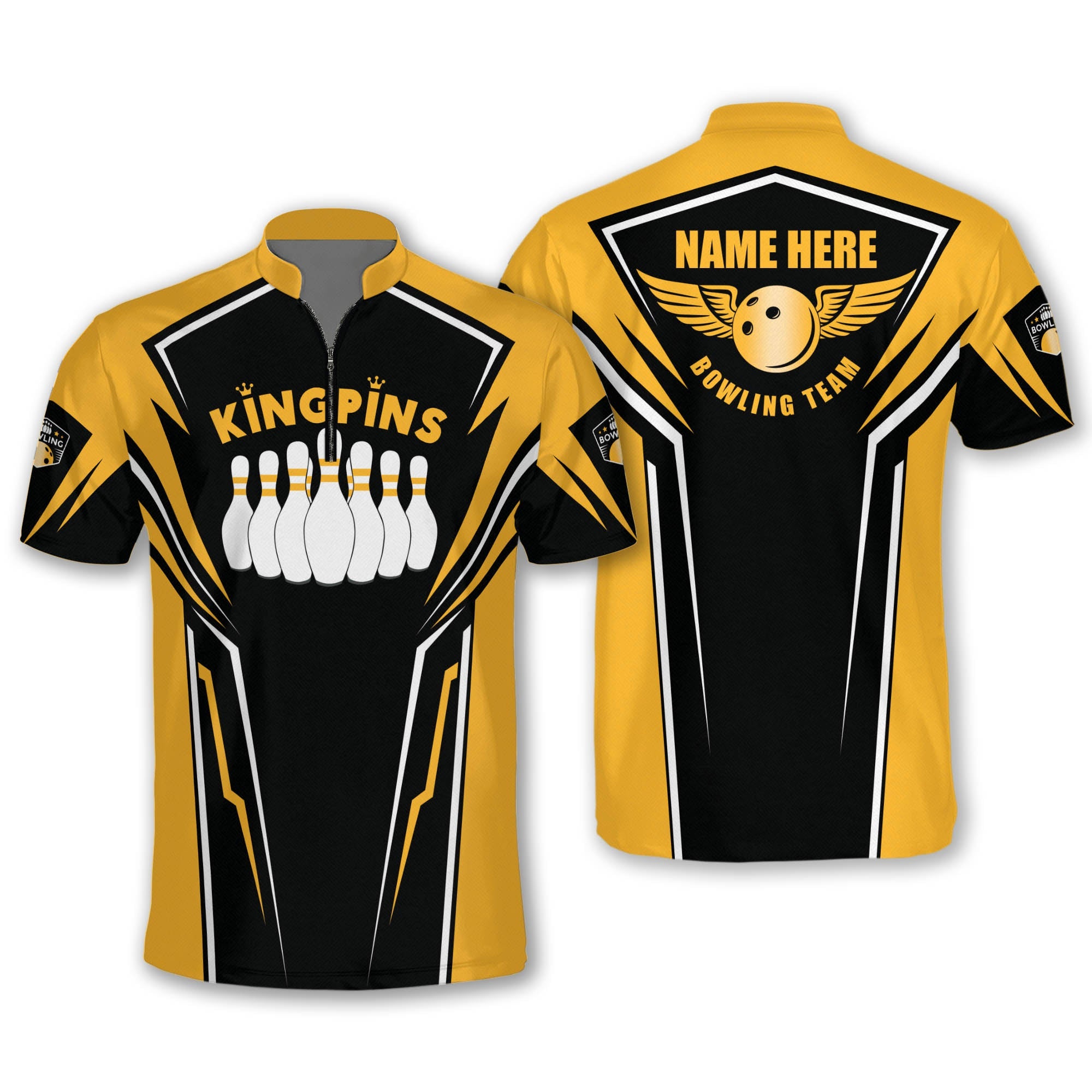 Personalized Multi Color King Pins Bowling Jersey For Men/ Perfect Shirt for Team