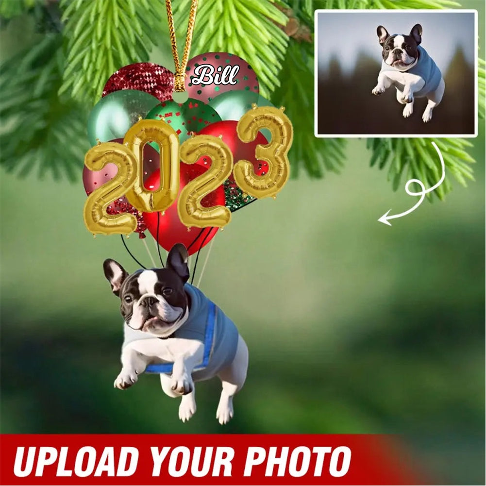 Personalized Upload Your Dog Cat Photo Dog Hanging Balloons Acrylic Ornament