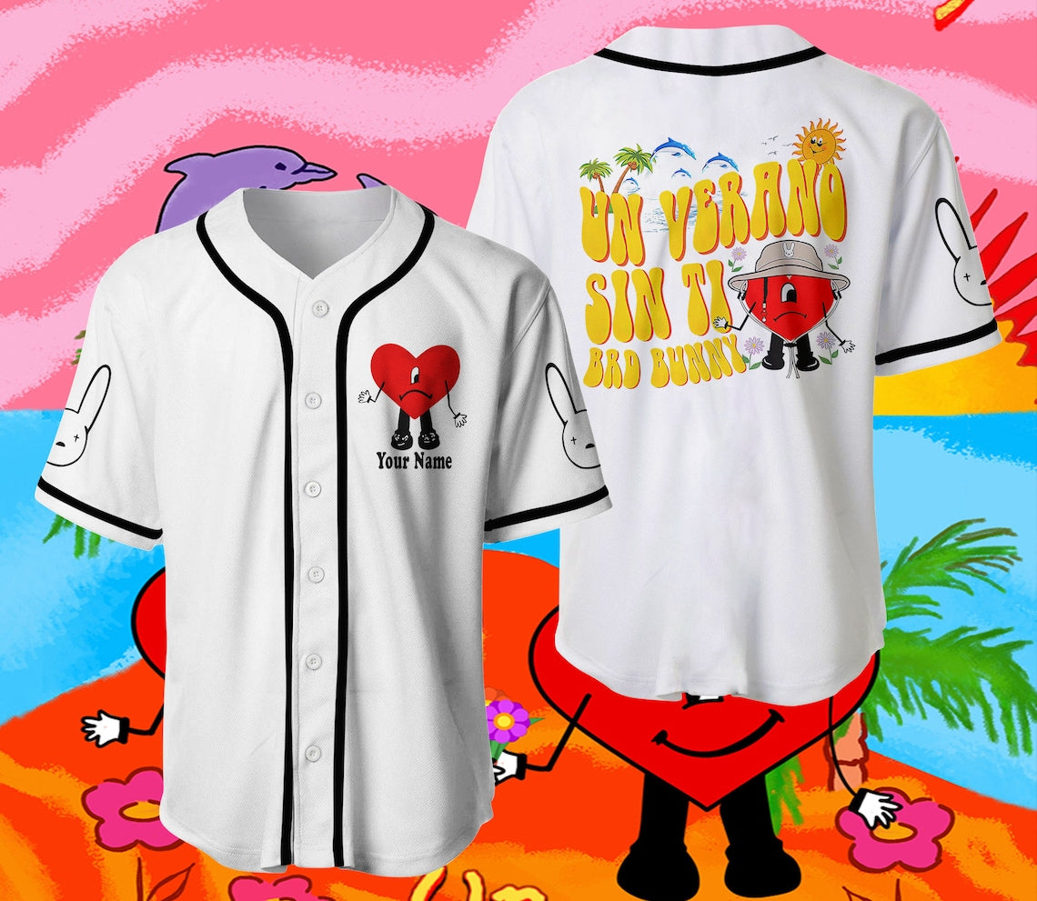 Exclusive Bad Bunny Jersey/ Un Verano Sin Ti Jersey/ Puerto Rico/ Kids Summer Baseball Jersey/ Bad Bunny Summer Shirts/ Bad Bunny Jersey 4