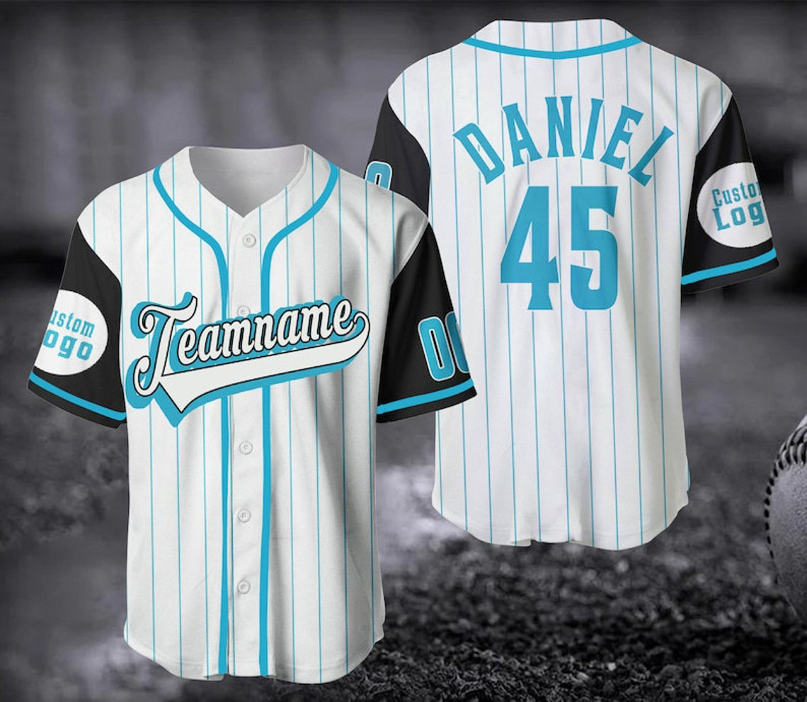 Personalized Name Custom Request Stripe Line Color Baseball Jersey For Baseball Fans/ Baseball Fans Jersey/ Custom Baseball Jersey