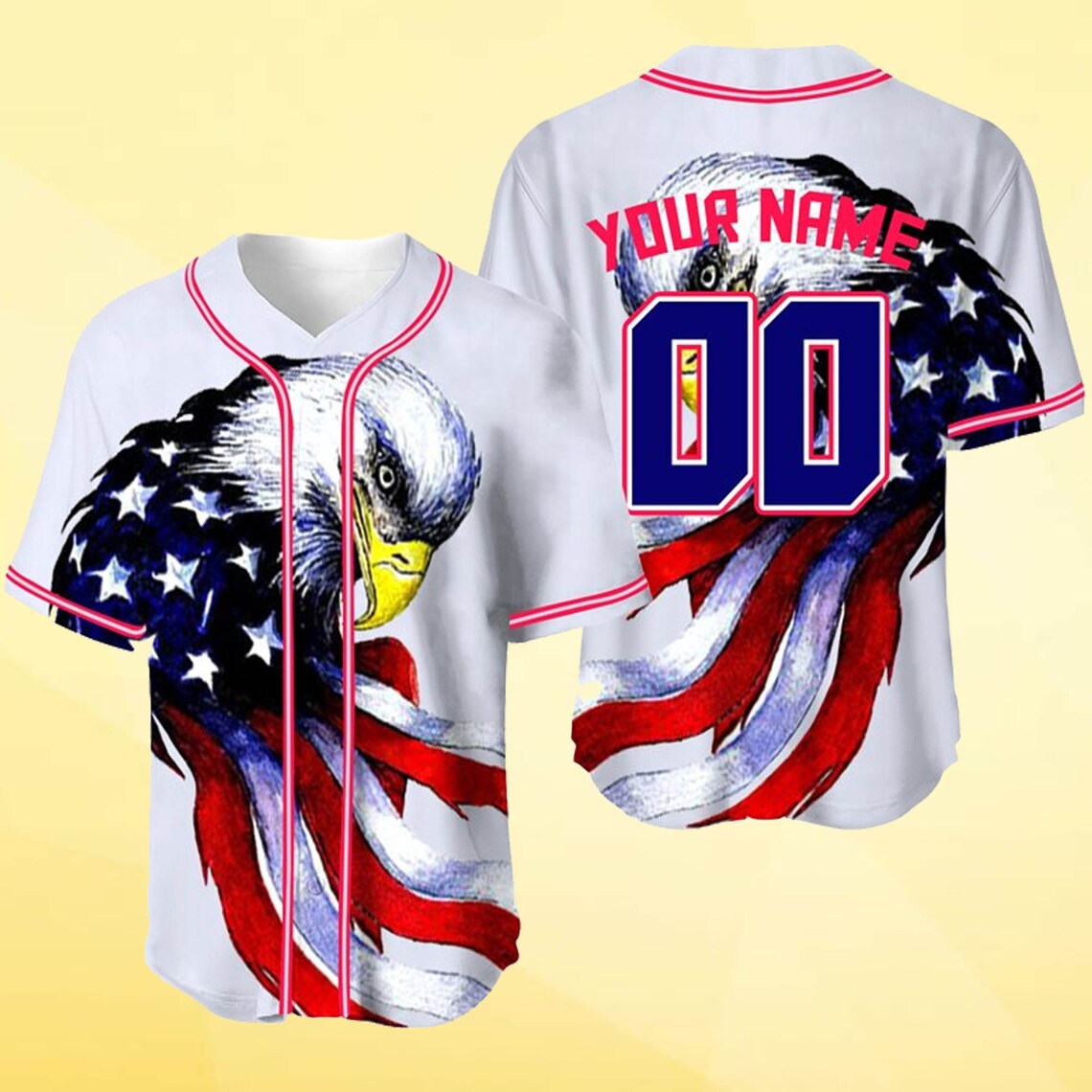 USA Baseball Jersey/ American Baseball Lovers Shirt /Baseball Fans Jersey/ baseball jersey custom/ Patriotic Shirt/ 4th of july shirt
