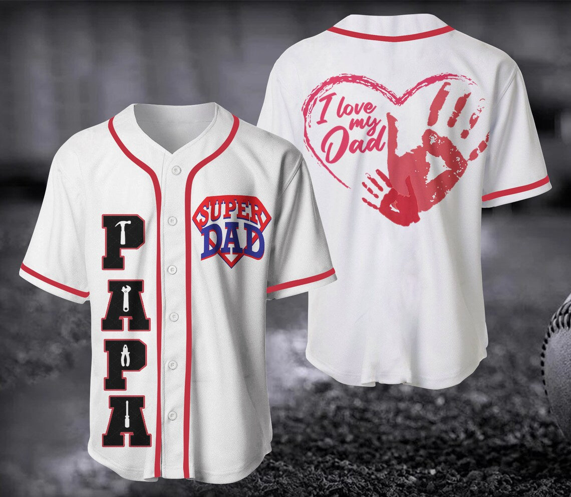Dada Baseball Jersey/ Dad Baseball Jersey/ Father''s Day Shirt/ Gift For Dad/ Father''s day Gift/ Papa Baseball Jersey/ Best Dad Ever