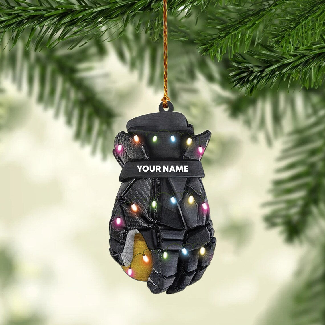 Personalized Baseball gloves Christmas Ornament/ Gift For Baseball lover/ Love Baseball tree hanging Ornament Decor/ Baseball decor