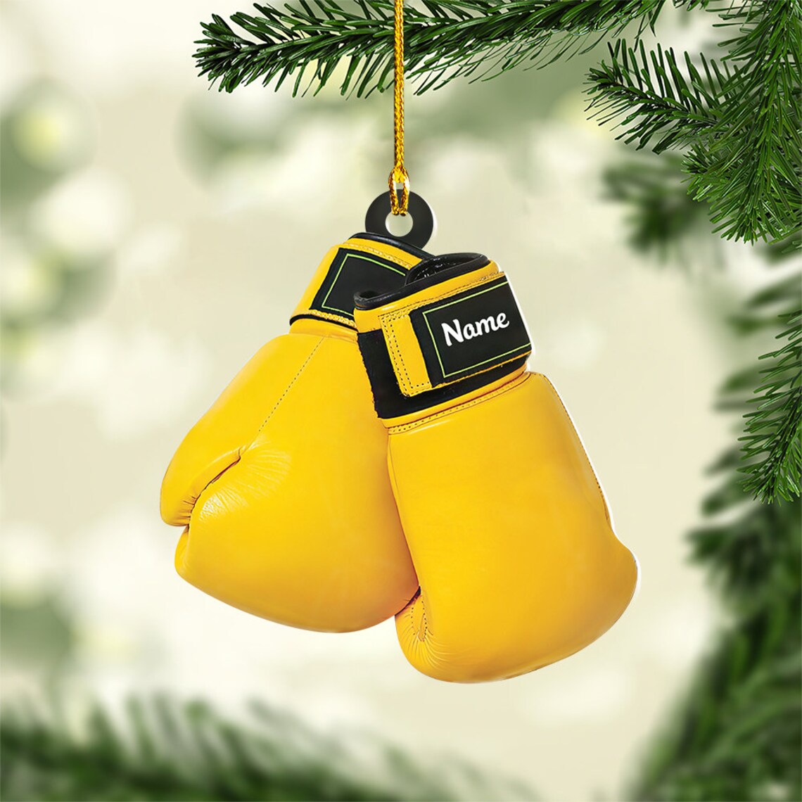 Personalized Boxing Christmas Ornament/ Boxing Tree Hanging Ornament/ Boxing Lover Gift/ Christmas Decor