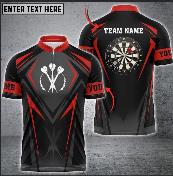 Darts For Team Multicolor Option Personalized Name 3D Shirt/ Dartboard Jersey Shirt/ Gift for Him