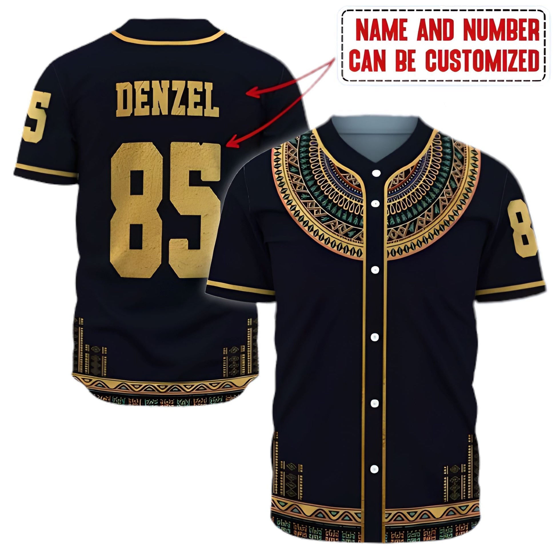 Personalized Dashiki Add/ Juneteenth Shirt - Baseball Tee Jersey Shirt