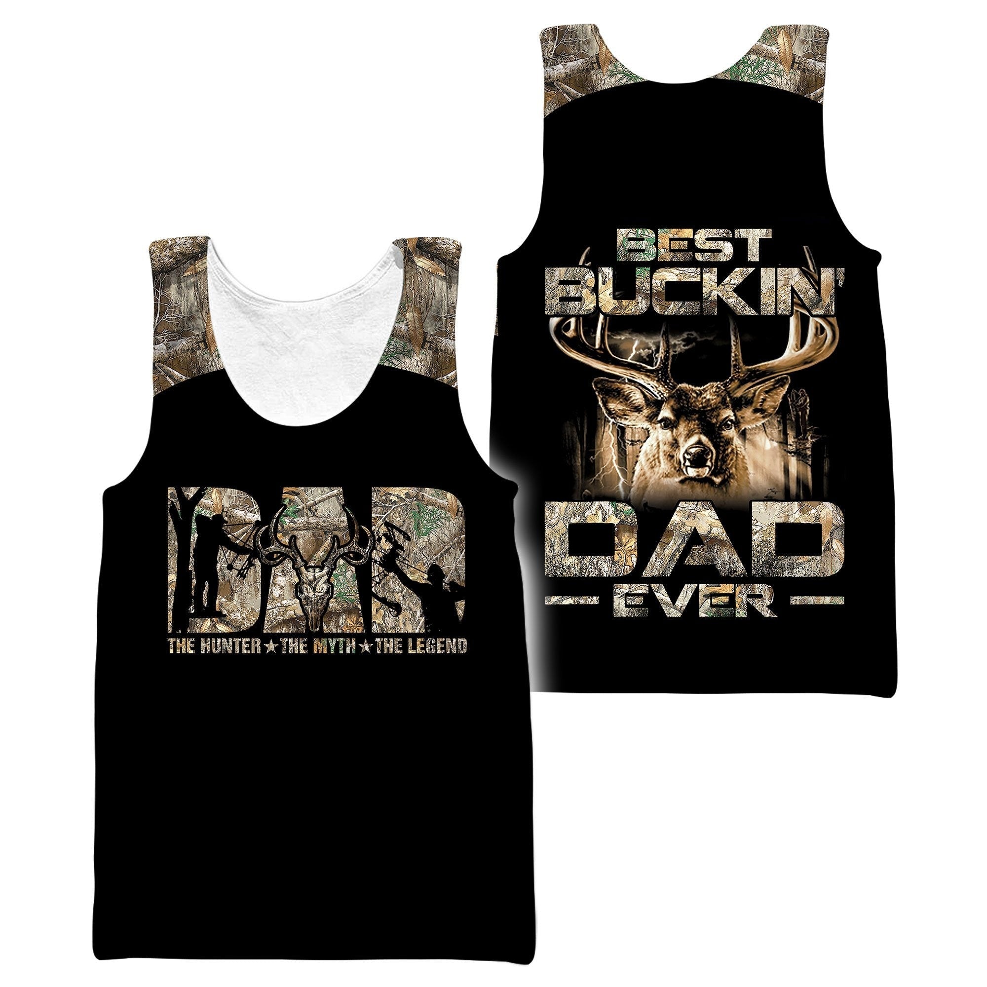 Hunting Dad The Hunter The Myth The Legend 3D All Over Printed Shirts Hoodie 3D Clothing For Dad On Father