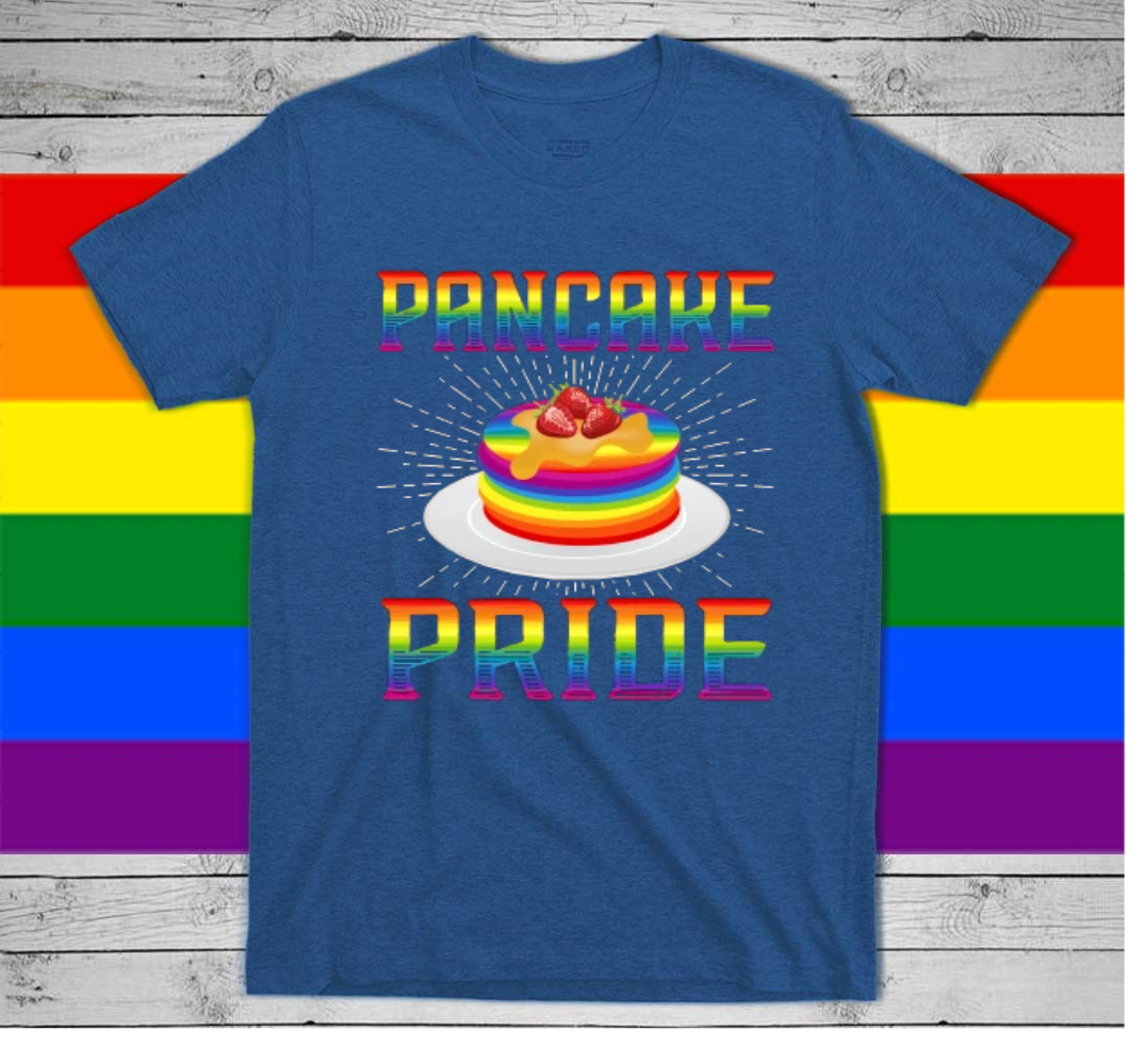 Gay Pride Shirt/ Lesbian Mom Shirt/ Pride Month T Shirts/ Pancake Pan Pride/ Gay Pride/ LGBT Baking T-Shirt