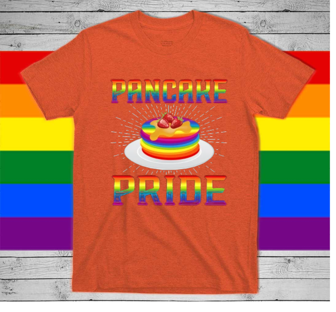 Gay Pride Shirt/ Lesbian Mom Shirt/ Pride Month T Shirts/ Pancake Pan Pride/ Gay Pride/ LGBT Baking T-Shirt