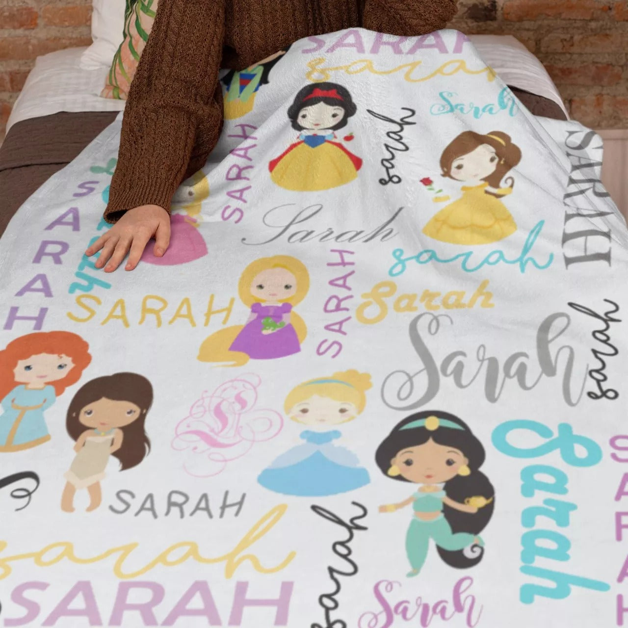 Personalized Baby Cute Blanket Gift For Daughter Newborn Throw Sherpa Blanket Baby Blanket For Her