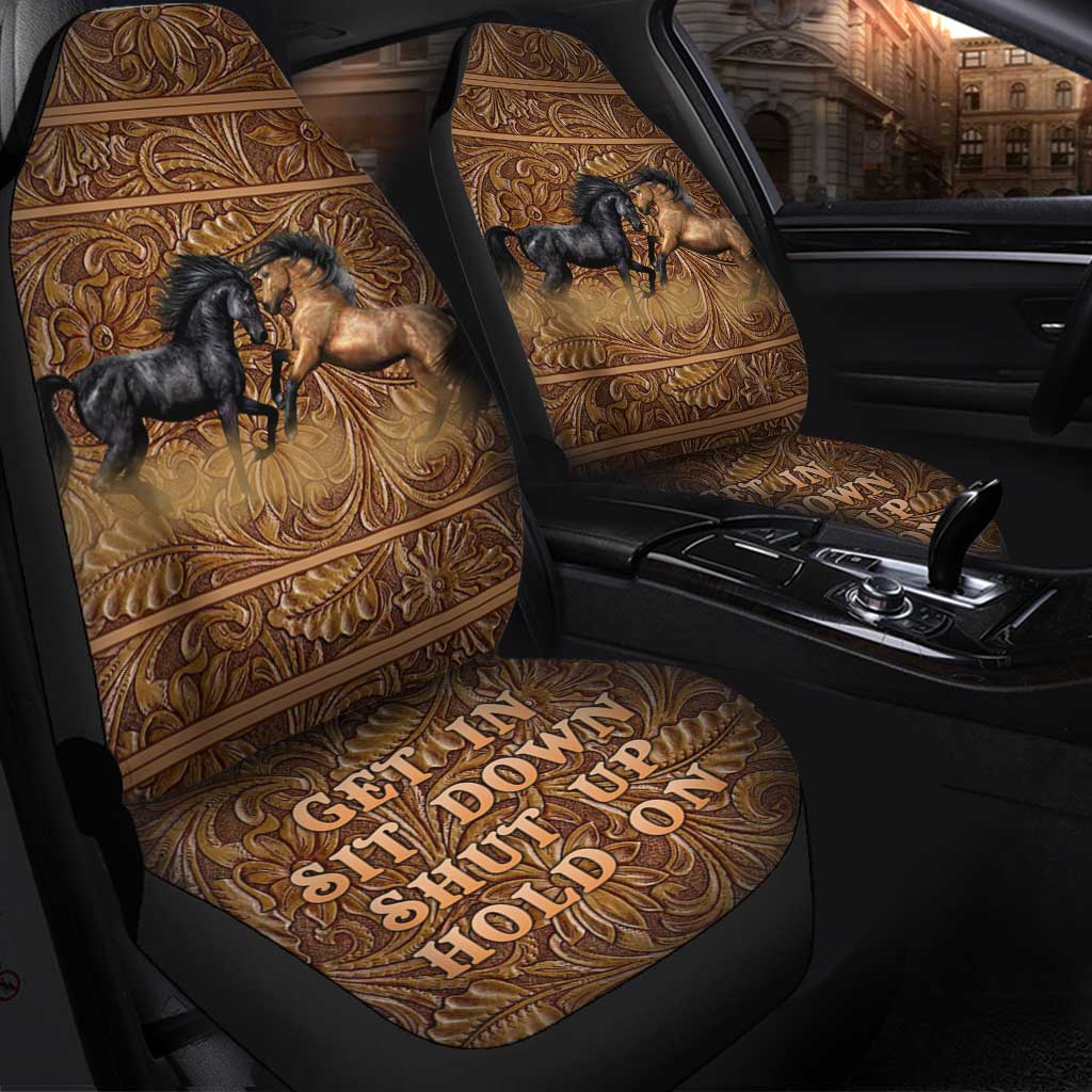 Horses Western Front Car Seat Cover/ Horse Riding Lover Car Decoration/ Horse Owner Seat Covers For Car