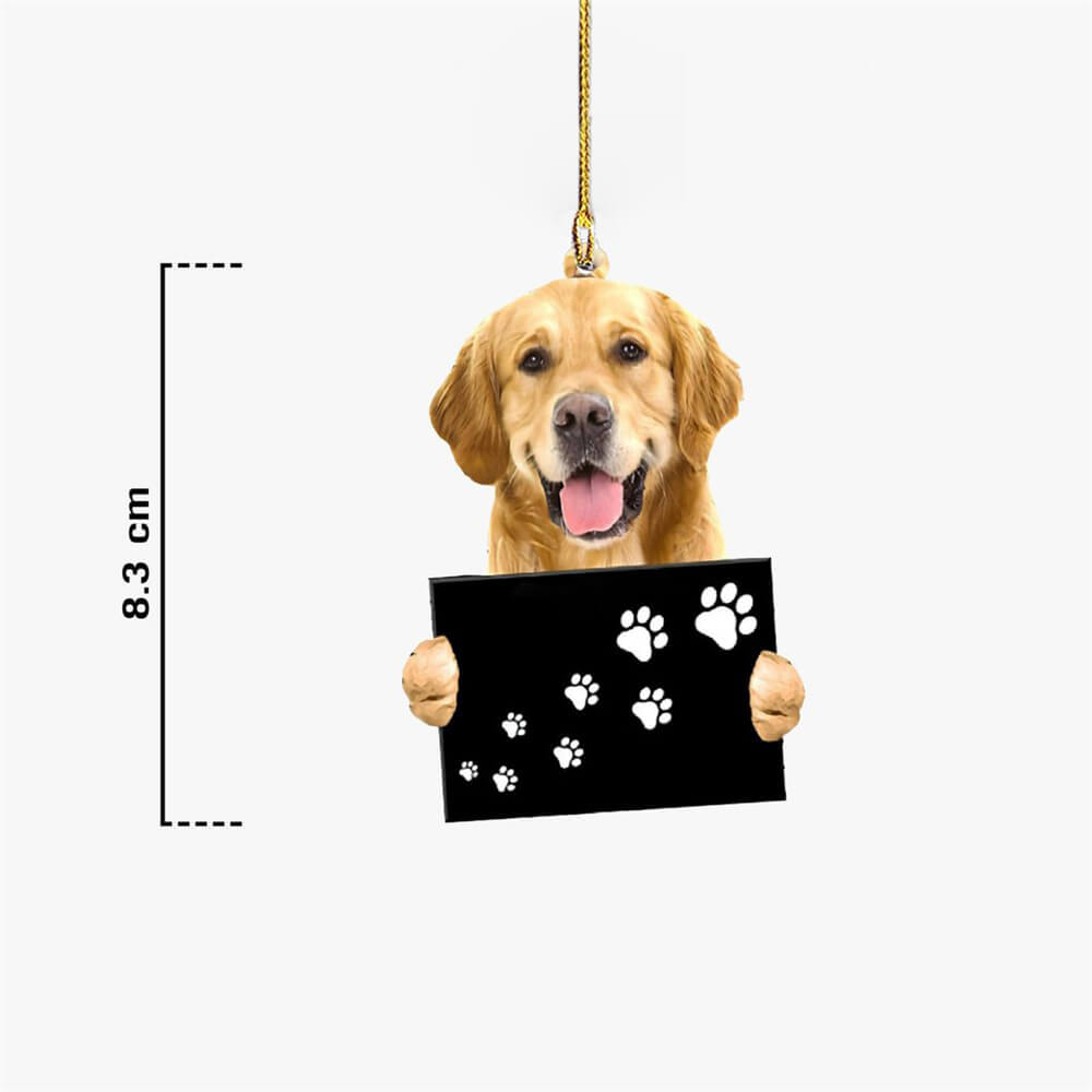Golden Retriever Fly With Bubbles Hanging Ornament Dog Ornament Coolspod