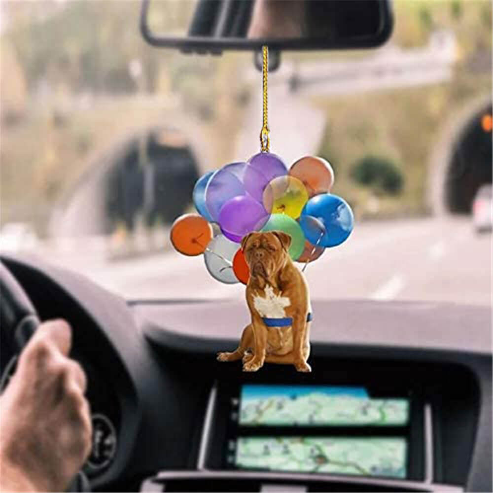 Dogue De Bordeaux Dog Fly With Bubbles Car Hanging Ornament Dog Ornament Coolspod
