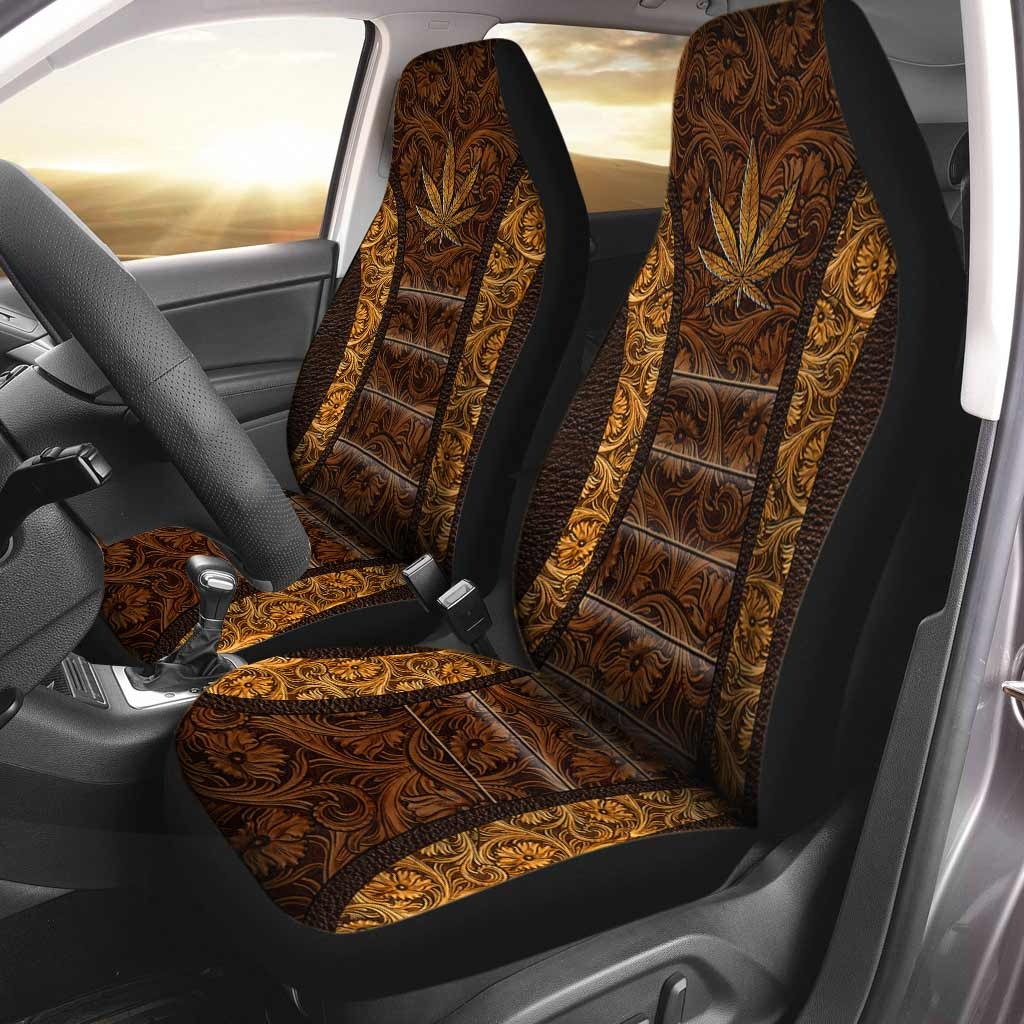 Cool Weed Front Car Seat Cover Let''s Get Lit Weed Auto Seat Protector