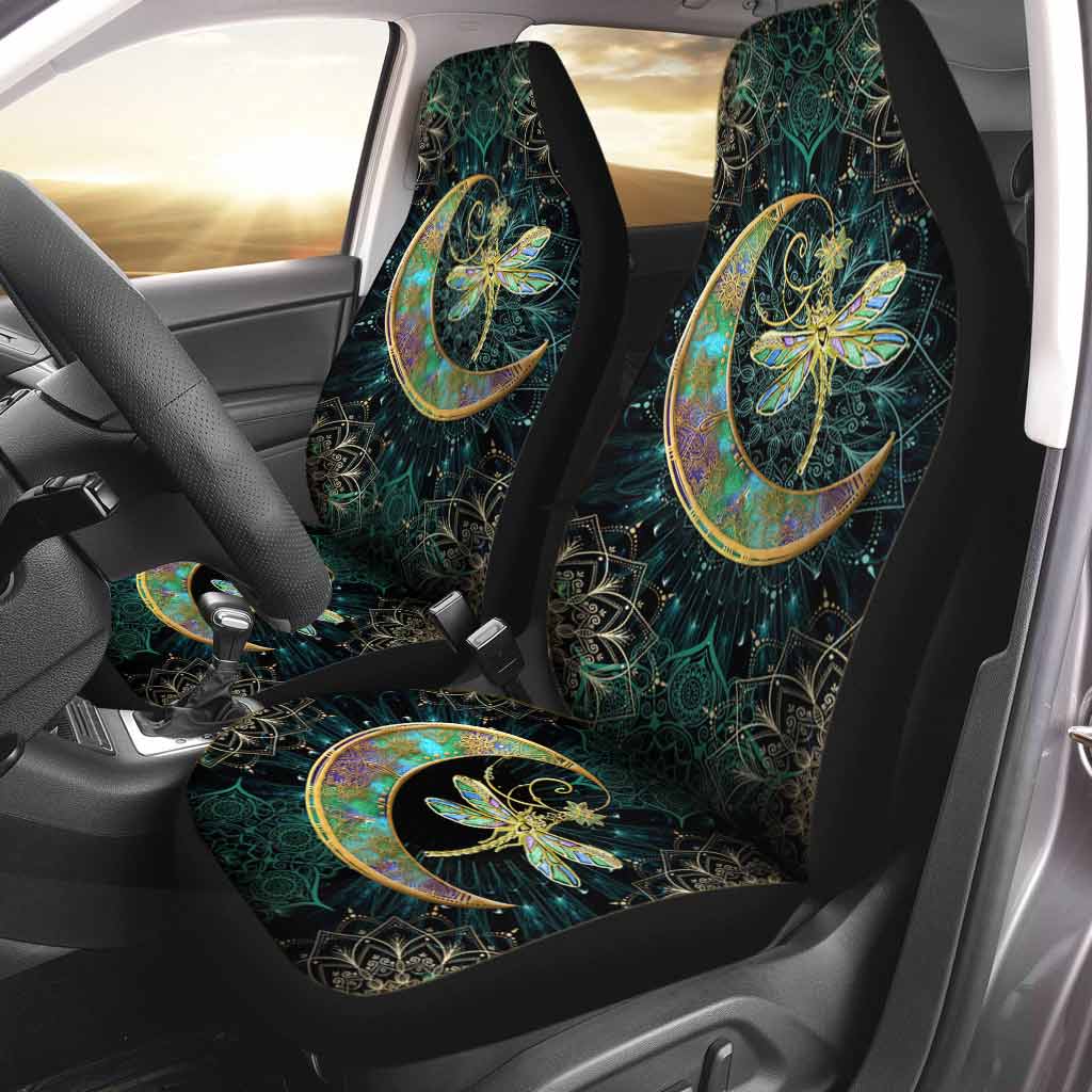 Cool Car Front Seat Cover With Magical Moon Dragonfly Seat Covers For My Cars