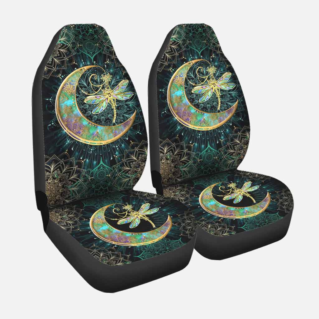 Cool Car Front Seat Cover With Magical Moon Dragonfly Seat Covers For My Cars