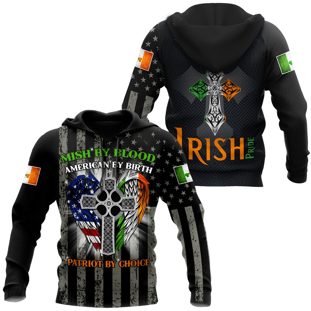 Irish Pride St Patrick Day 3D Shirt/ Coolspod St. Patrick''s Day American Flag Shirt/ USA Flag Shirt/ Lucky Shirt