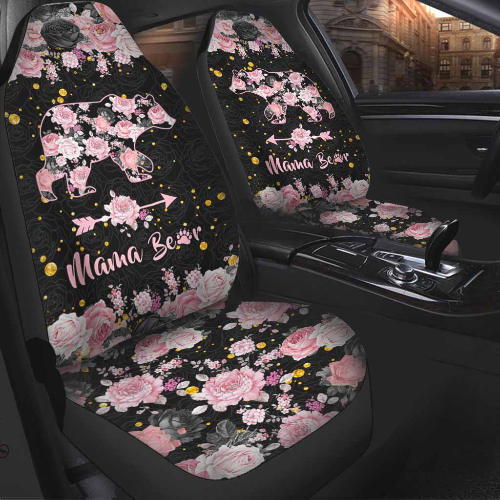Front Car Seat Cover For Mom/ Mama Bear Car Accessories/ Mother