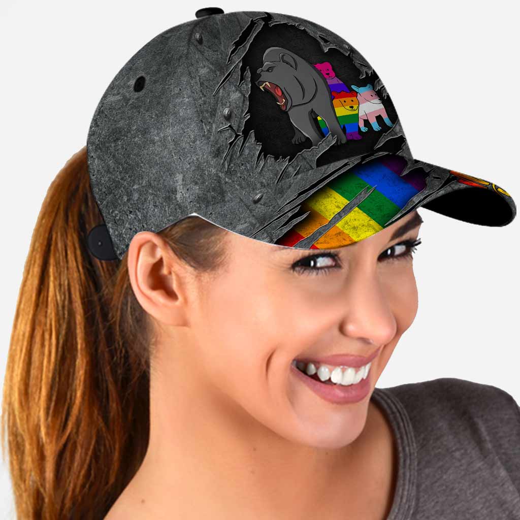 Mama Bear Baseball Cap Hat Lgbt Support Cap With Printed Vent Holes Lgbt Cap Hat