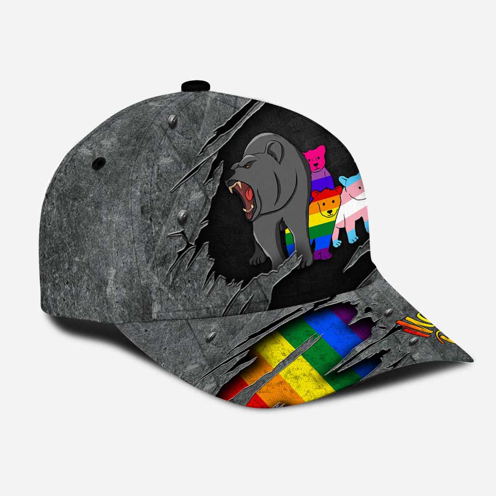 Mama Bear Baseball Cap Hat Lgbt Support Cap With Printed Vent Holes Lgbt Cap Hat