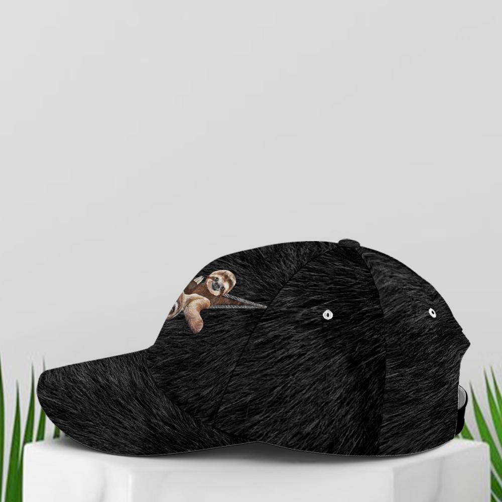 Funny Sloths Black Hair Style Baseball Cap Coolspod