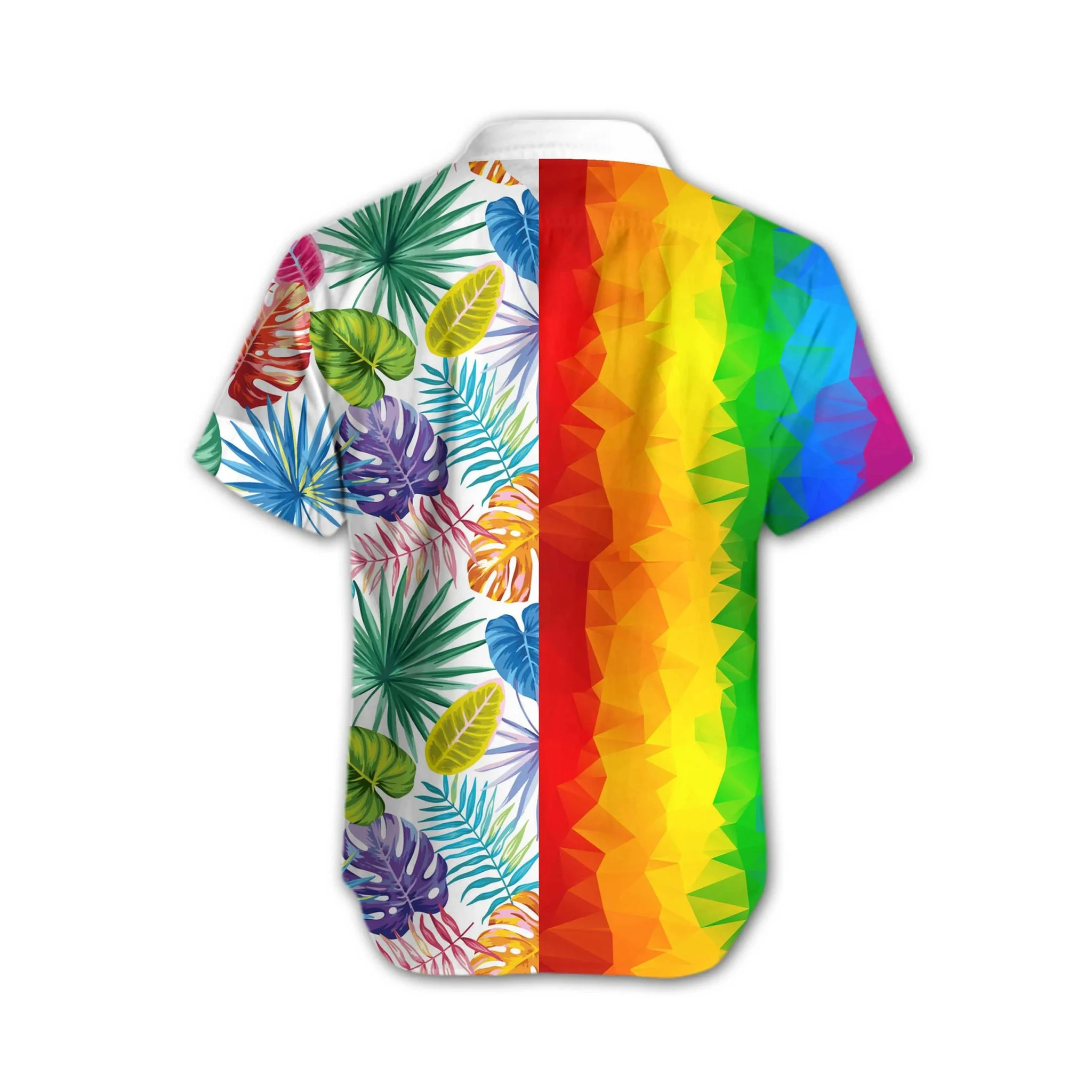 Transgender Shirt 3D Hawaiian/ Awesome Lgbt Low Poly Design Hawaiian Shirt